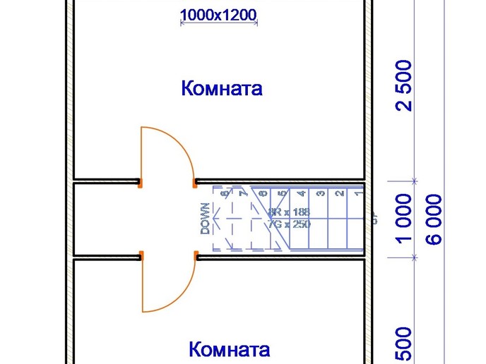 Каркасный дом проект «КД-4»