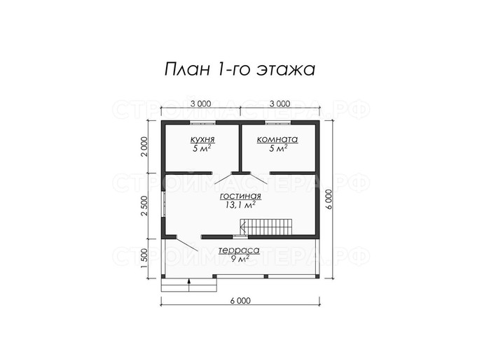 Дом из бруса проект «ДБ-8»